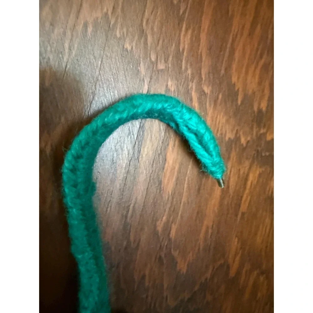 Vintage Crochet Hangers Set of 4 with Embellishments